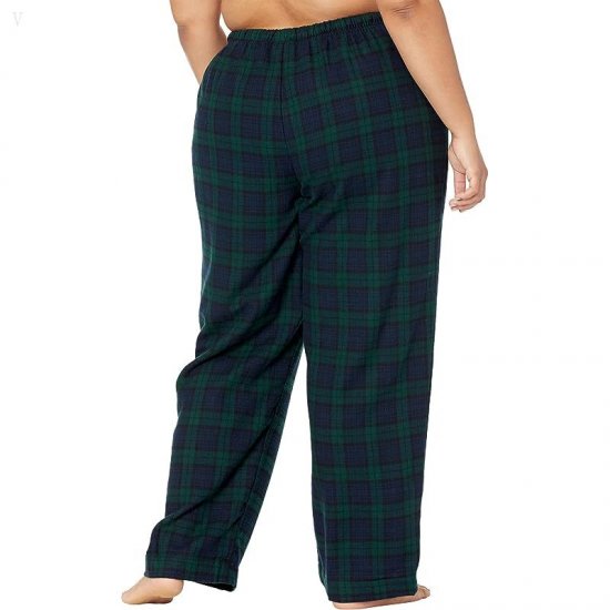 L.L.Bean Plus Size Scotch Plaid Flannel Pajamas Plaid Black Watch ID-RAbKkgYd