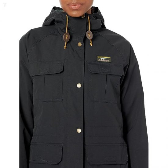 L.L.Bean Petite Mountain Classic Water Resistant Jacket Black ID-pSK4B7q4