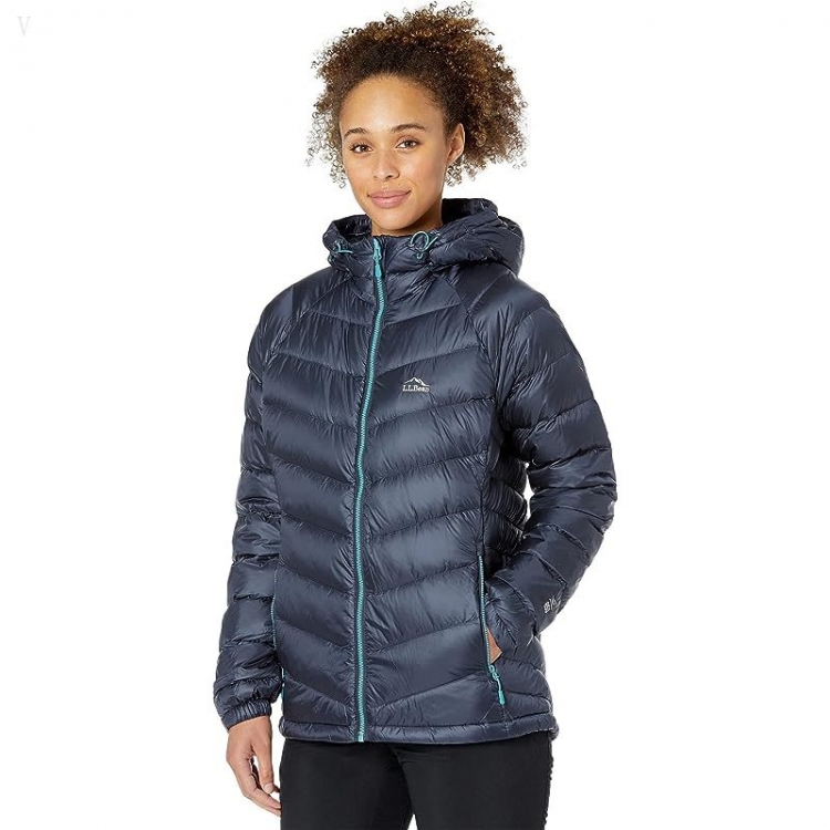 L.L.Bean Ultralight 850 Down Hooded Jacket Carbon Navy ID-Jj8k740J - Click Image to Close