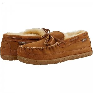 L.L.Bean Wicked Good Camp Moccasins Brown ID-P62TNBGg