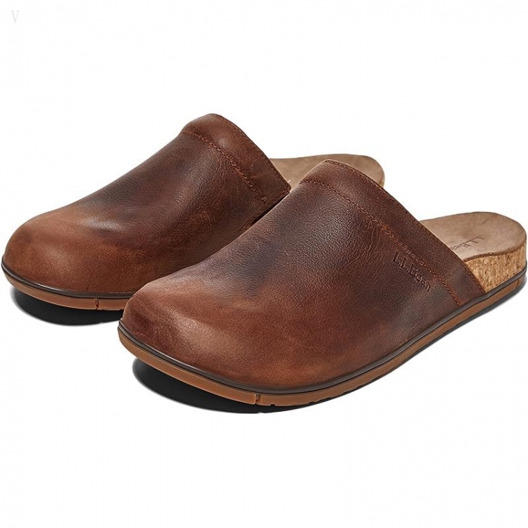 L.L.Bean Go Anywhere Clog Brown ID-fZY0suA1 - Click Image to Close