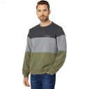 L.L.Bean 1912 Sweatshirt Crew Neck Color-Block Regular Deep Olive/Charcoal Heather ID-MplvCLgW