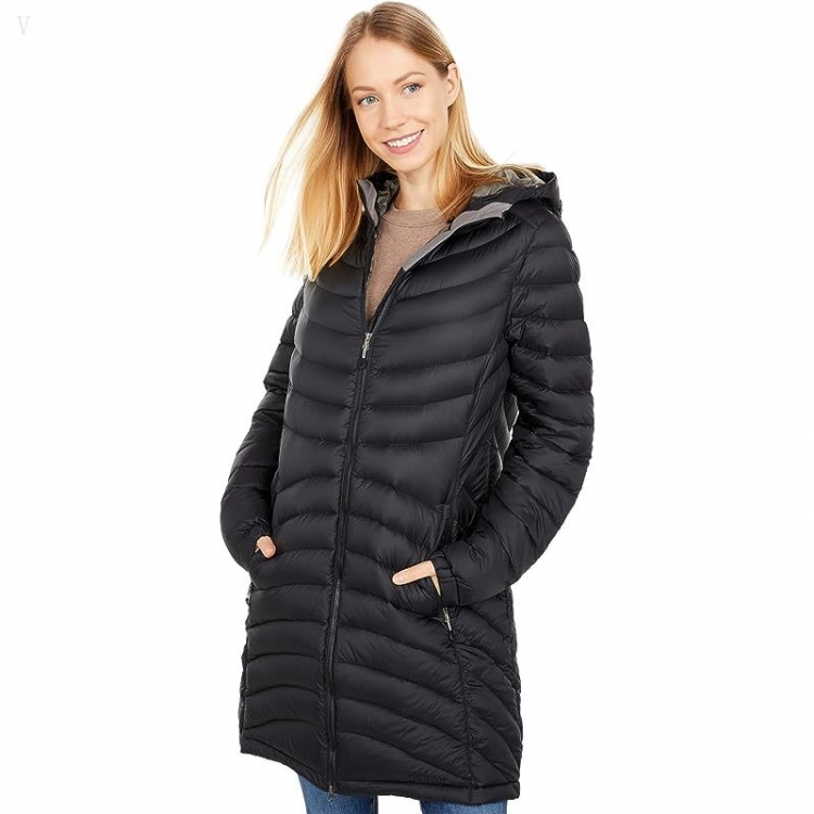 L.L.Bean Ultralight 850 Down Hooded Coat Black ID-ddB2Mm3Q - Click Image to Close