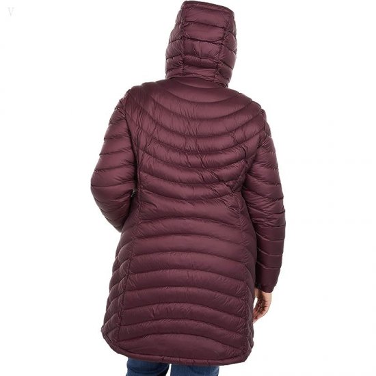 L.L.Bean Plus Size Ultralight 850 Down Hooded Coat Dark Plum ID-Upj3MA1Q