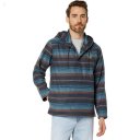 L.L.Bean Katahdin Performance Flannel Anorak Nautical Navy Stripe ID-v1aSpLz9