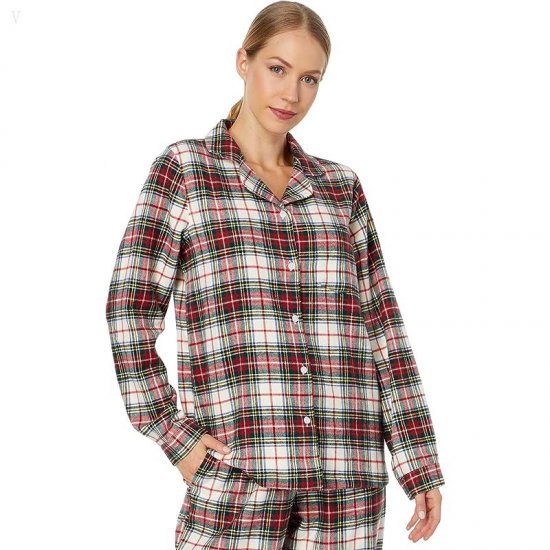 L.L.Bean Scotch Plaid Flannel Pajamas Plaid Stewart Victoria Tartan ID-VRniisTc