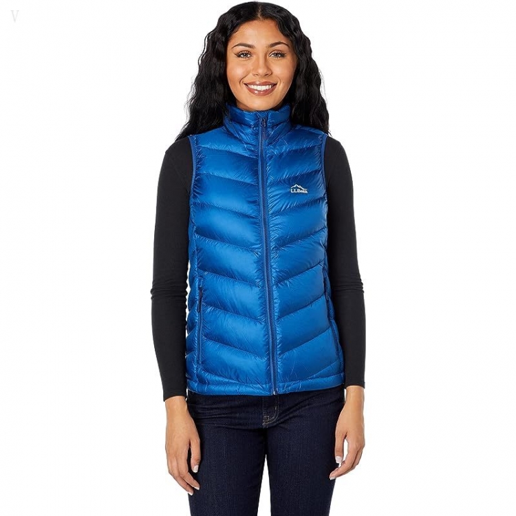 L.L.Bean Ultralight 850 Down Vest Ocean Blue ID-Nde6WEpD - Click Image to Close