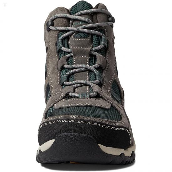 L.L.Bean Trail Model Hiker 4 Water Resistant Mid Asphalt/Black Forest Green ID-8lLBbfDn