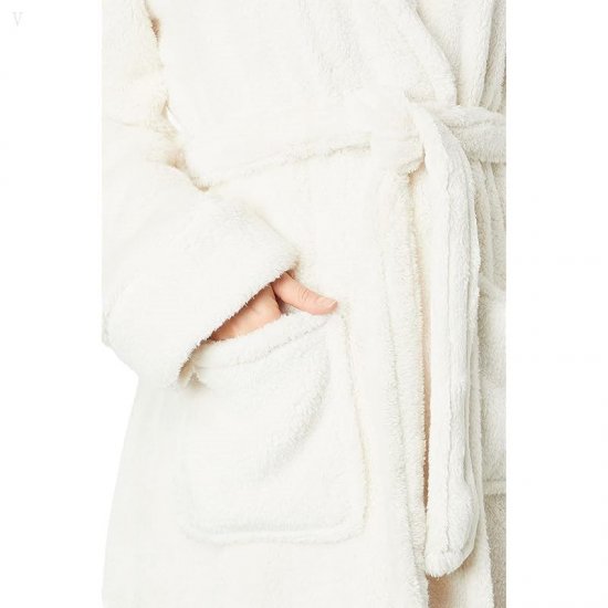 L.L.Bean Wicked Plush Robe Cream ID-oNJp8yjw