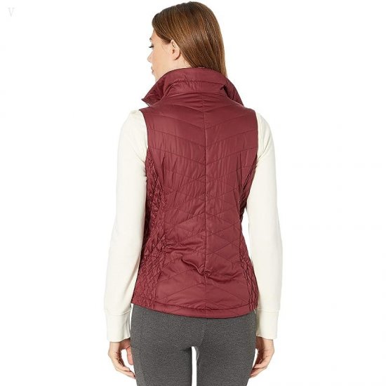 L.L.Bean Fleece-Lined Primaloft Vest Burgundy ID-kK3UqaAk