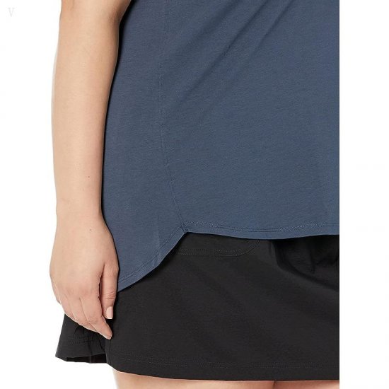 L.L.Bean Plus Size Beyond Soft Tank Carbon Navy ID-1zKyqP3r