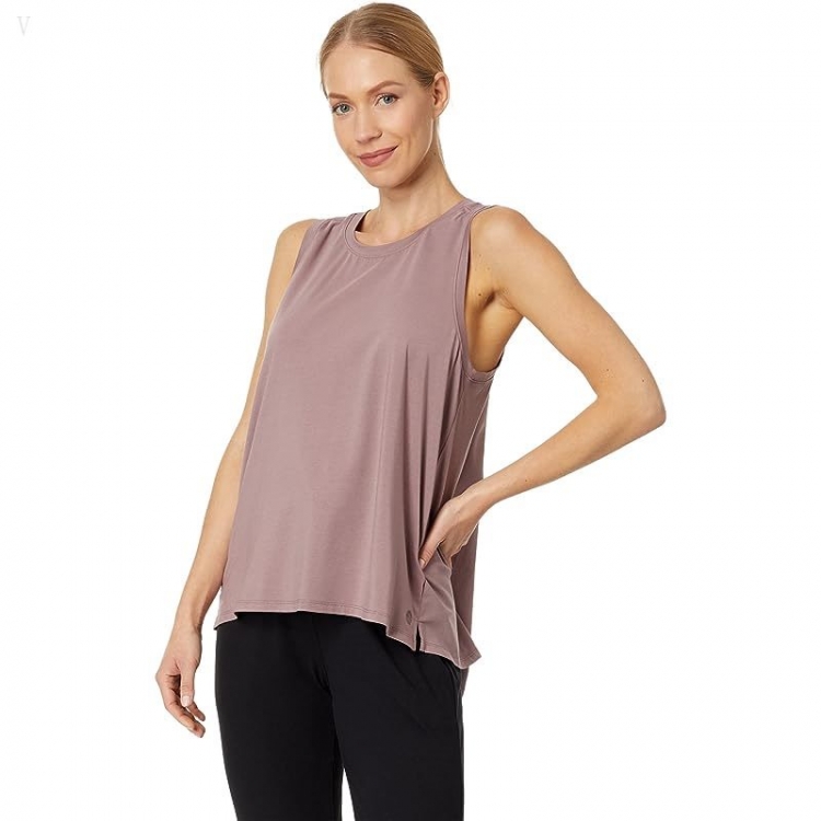 L.L.Bean Beyond Soft Pleat-Back Tank Smoky Mauve ID-KSOIzKo0 - Click Image to Close