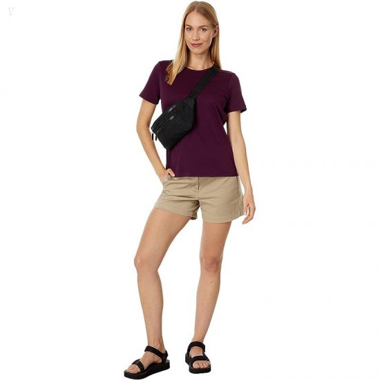 L.L.Bean Pima Crew Neck Short Sleeve Royal Plum ID-3yjvd8Tc