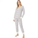 L.L.Bean Super Soft Shrink-Free Lounge Set Stripe Sailcloth Multi Stripe ID-MxyULH63