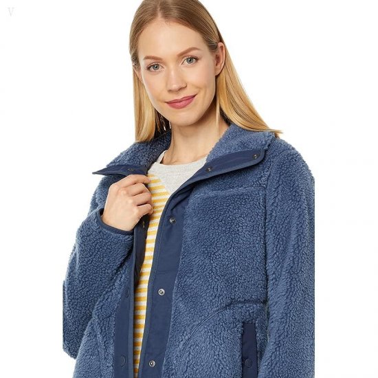 L.L.Bean Bean\'s Sherpa Fleece Jacket Vintage Indigo ID-joIsYxNA