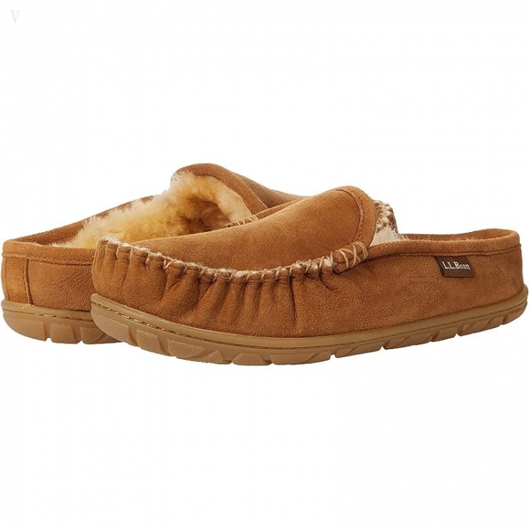 L.L.Bean Wicked Good Slipper Scuff III Brown ID-VJw0MyJ9 - Click Image to Close