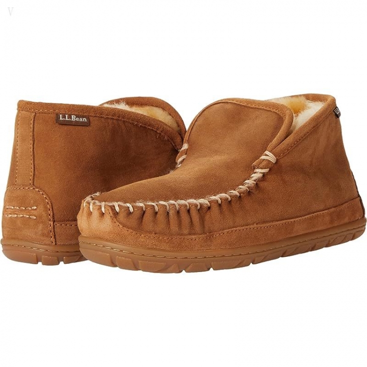 L.L.Bean Wicked Good Slipper Boot Moc Brown ID-iAsyADDr - Click Image to Close