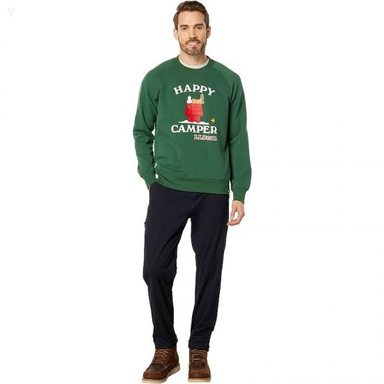 L.L.Bean L.L.Bean x Peanuts Sweatshirt Crew Neck Happy Camper Camp Green ID-ttXl5CQ0