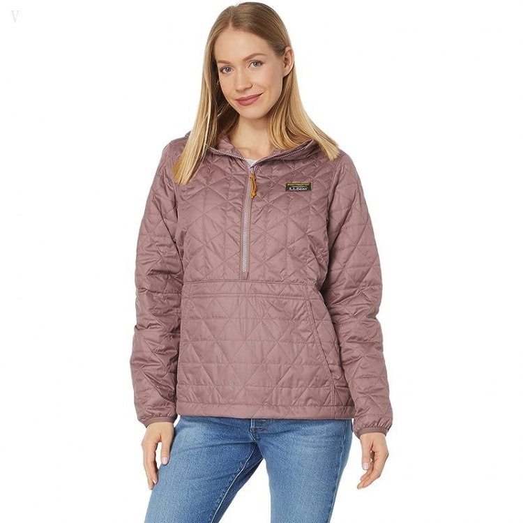 L.L.Bean Petite Katahdin Insulated Pullover Smoky Mauve ID-JeePhZIy - Click Image to Close