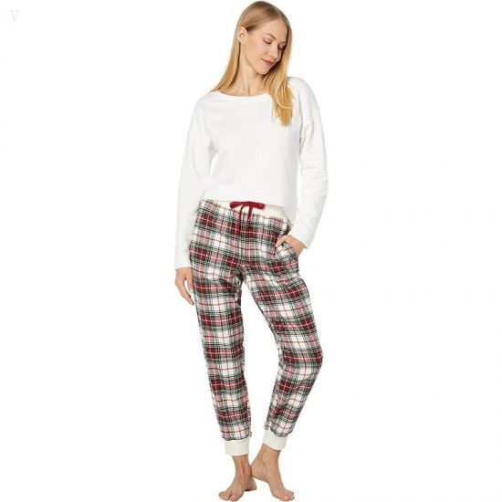 L.L.Bean Scotch Plaid Flannel Sleep Joggers Stewart Victoria Tartan ID-kQBoJnSN