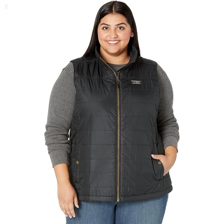 L.L.Bean Plus Size Mountain Classic Puffer Vest Black ID-GnnlZYpL - Click Image to Close