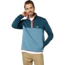 L.L.Bean Airlight Knit Pullover Color-Block Dark Teal Blue/Blue Quartz ID-RuFcwzMm