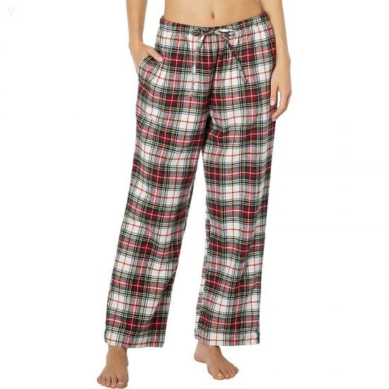 L.L.Bean Petite Scotch Plaid Flannel Pajamas Plaid Stewart Victoria Tartan ID-QGFRzHg3