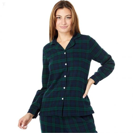 L.L.Bean Scotch Plaid Flannel Pajamas Plaid Black Watch ID-ywiJzyId