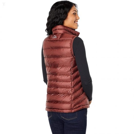 L.L.Bean Ultralight 850 Down Vest Crimson ID-swyVAXui