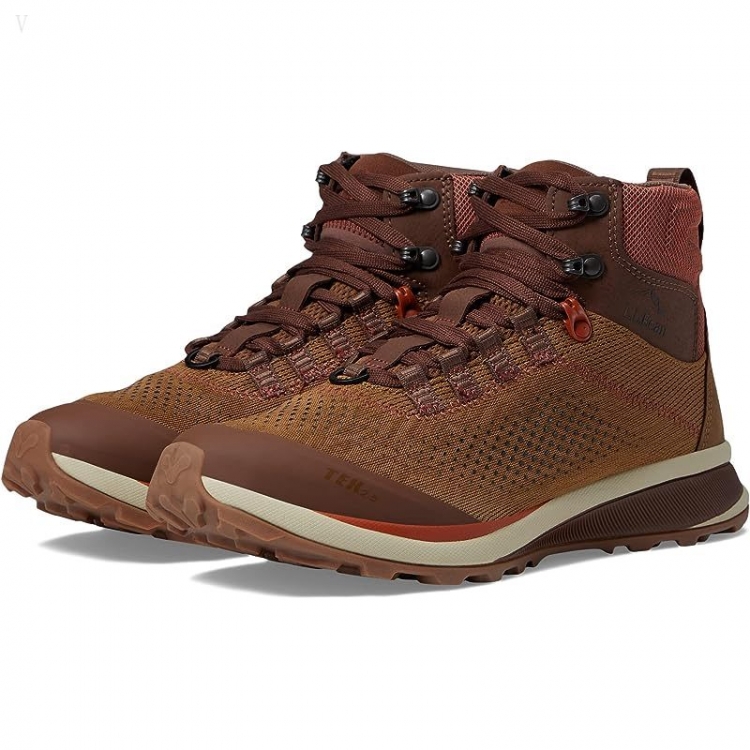 L.L.Bean Elevation Trail Boot Water Resistant Saddle/Dark Cocoa/Russet Clay ID-ceUHkN6h - Click Image to Close