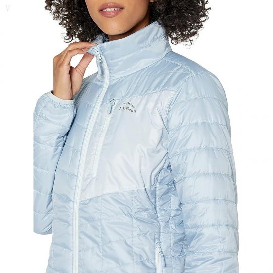 L.L.Bean Primaloft Packaway Jacket Foggy Blue/Pale Sky Blue ID-zRGQa8Ph