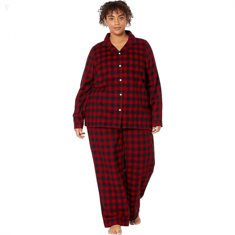 L.L.Bean Plus Size Scotch Plaid Flannel Pajamas Plaid Rob Roy ID-aYx04oLw - Click Image to Close