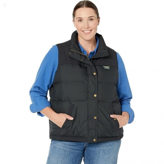 L.L.Bean Plus Size Mountain Classic Down Vest Black ID-H26FMu5k