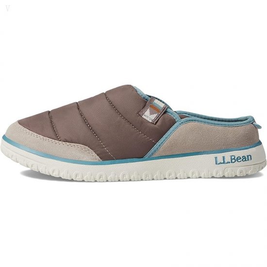 L.L.Bean Mountain Classic Quilted Slide Gray Birch/Taupe Brown ID-lQhXUMK5