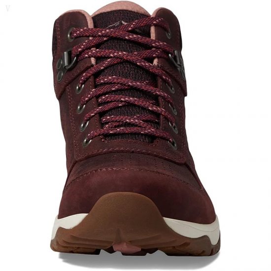 L.L.Bean Trailduster Hiker Mid Water Resistant Burgundy/Soft Cayenne ID-AeejDaD1