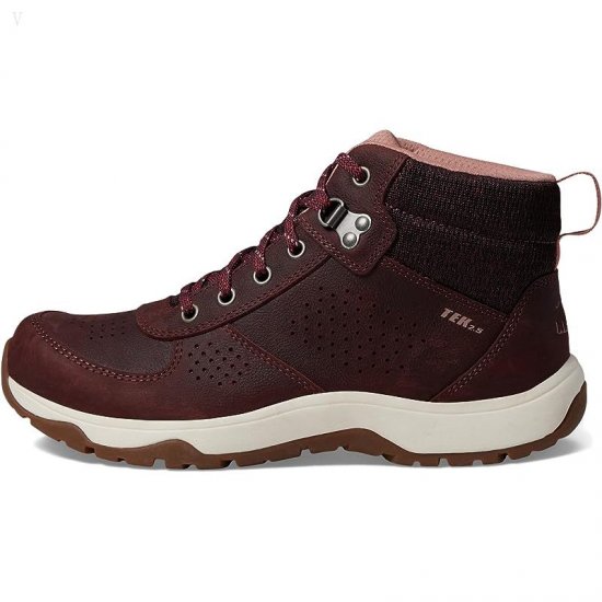 L.L.Bean Trailduster Hiker Mid Water Resistant Burgundy/Soft Cayenne ID-AeejDaD1