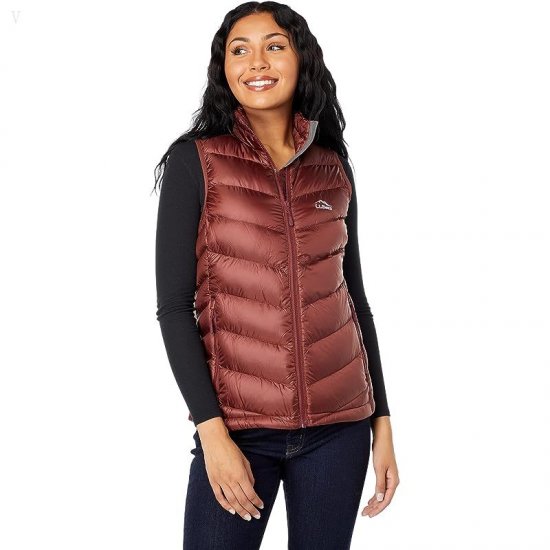 L.L.Bean Ultralight 850 Down Vest Crimson ID-swyVAXui