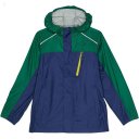 L.L.Bean Trail Model Rain Jacket Color-Block (Big Kids) Night/Emerald Spruce ID-ffcY1bqc