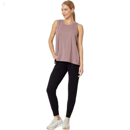 L.L.Bean Beyond Soft Pleat-Back Tank Smoky Mauve ID-KSOIzKo0