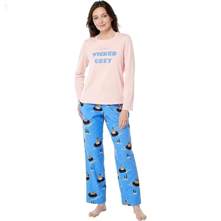 L.L.Bean Camp Pajama Set Blush ID-xkPtD4oG - Click Image to Close