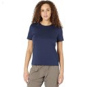 L.L.Bean Pima Crew Neck Short Sleeve Raven Blue ID-H4U3x0yU