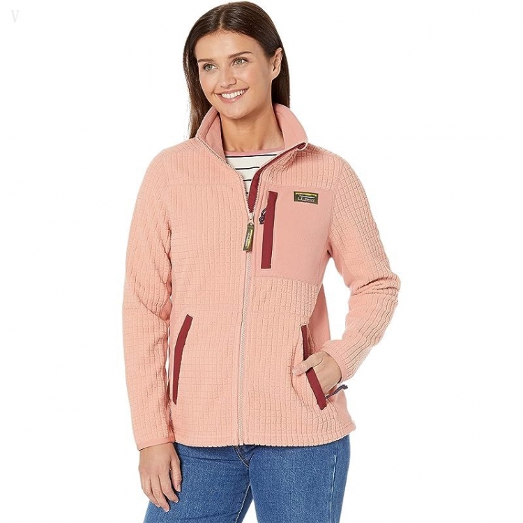 L.L.Bean Petite Mountain Classic Windproof Fleece Jacket Soft Cayenne ID-BOZwAGUk - Click Image to Close