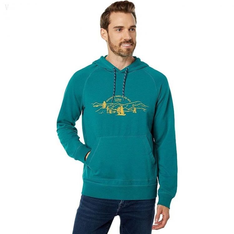 L.L.Bean Camp Hoodie Graphic Regular Warm Teal/National Parks ID-gWsaAUVB - Click Image to Close