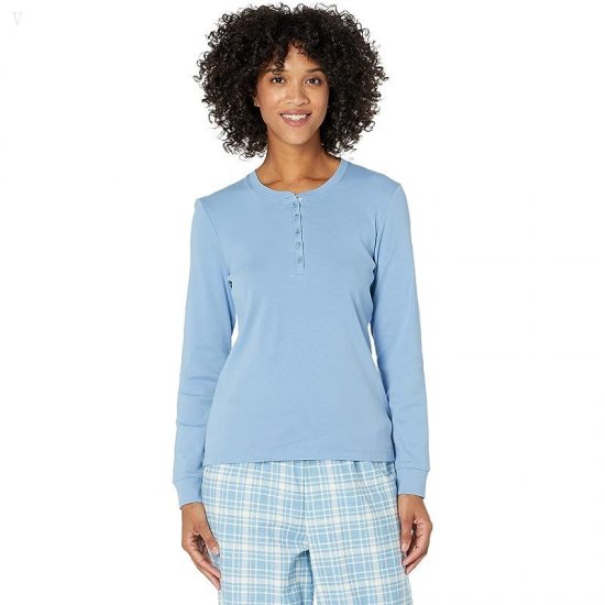 L.L.Bean Cozy PJ Set Soft Blue ID-zWbI3ue1