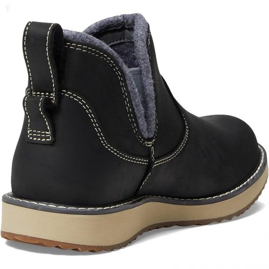 L.L.Bean Stonington Boot Plain Toe Pull-On Black ID-Taivx8go