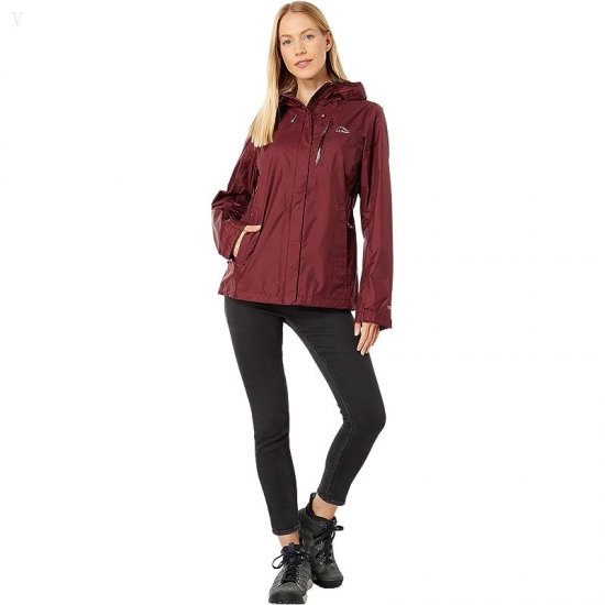 L.L.Bean Trail Model Rain Jacket Burgundy ID-AmeZzzlj