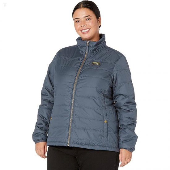 L.L.Bean Plus Size Mountain Classic Puffer Jacket Gunmetal Gray ID-MCRynLxK