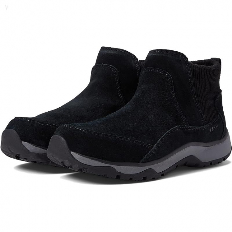 L.L.Bean Snow Sneaker 5 Ankle Boot Water Resistant Insulated Pull-On Black/Graphite ID-Cud3zzTS - Click Image to Close