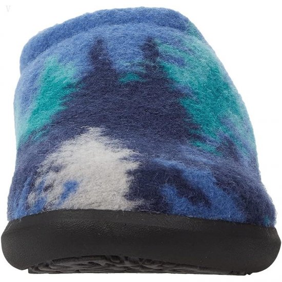 L.L.Bean Daybreak Scuffs Motif Rustic Blue/Ombre Trees ID-YO58GcN0