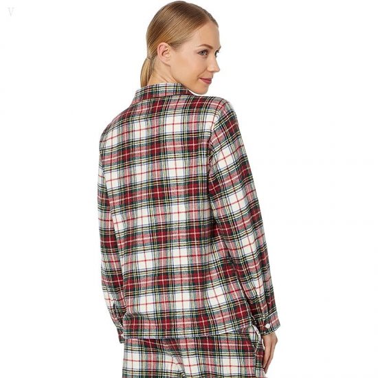 L.L.Bean Petite Scotch Plaid Flannel Pajamas Plaid Stewart Victoria Tartan ID-QGFRzHg3